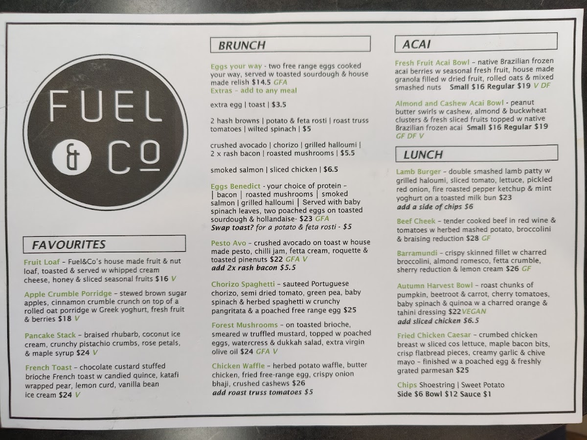 Menu - Fuel & Co photo 2