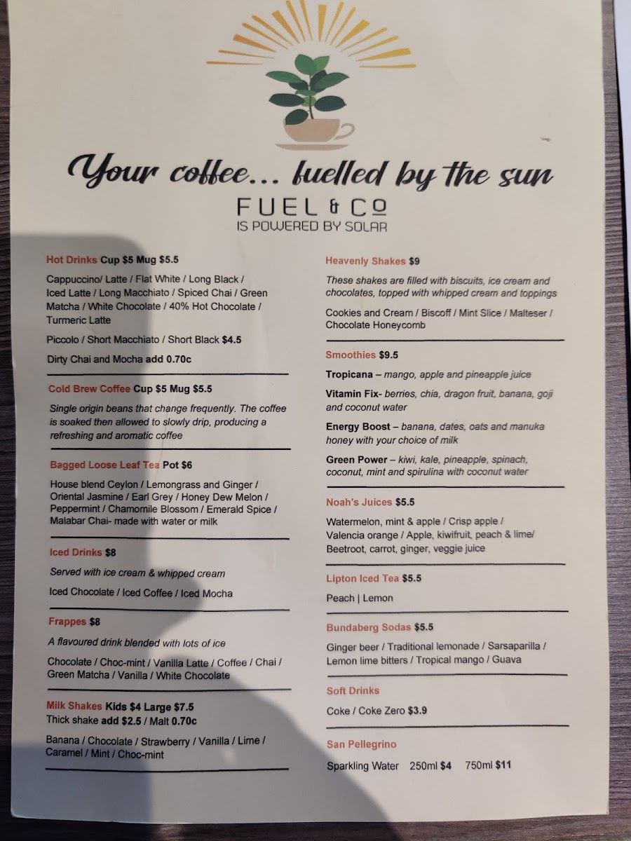 Menu - Fuel & Co photo 3