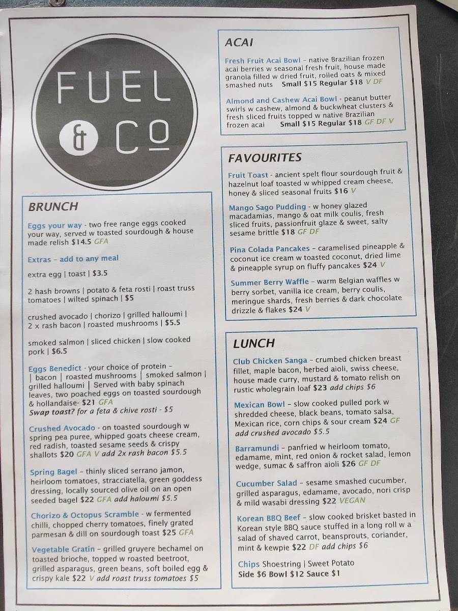Menu - Fuel & Co photo 4