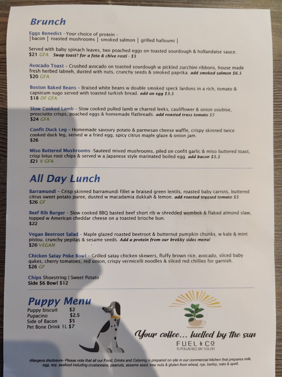 Menu - Fuel & Co photo 5
